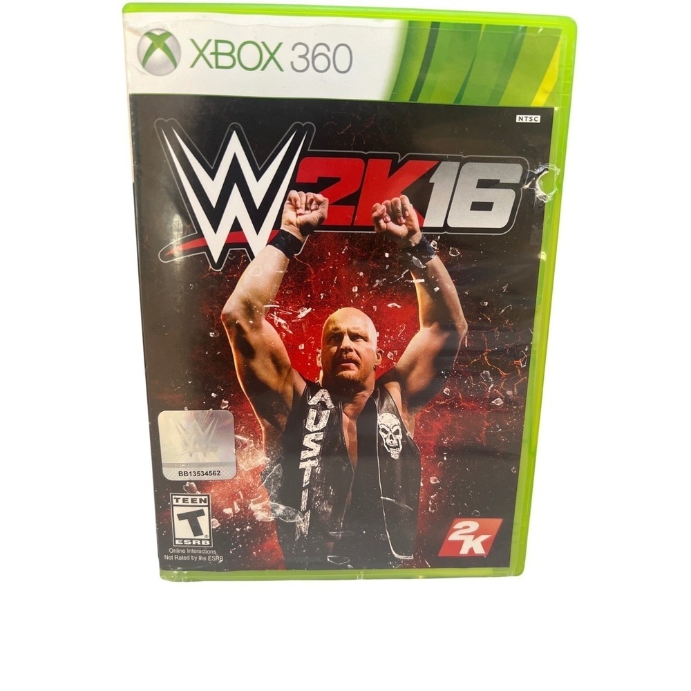 WWE 2K16 Video Game for Xbox 360 Disc Complete Case Manual‎ Tested & Working
